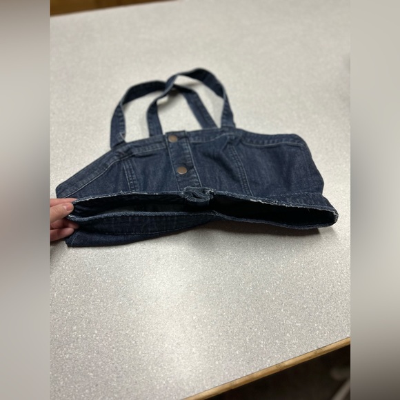 Universal thread women’s denim crop top - Picture 3 of 6